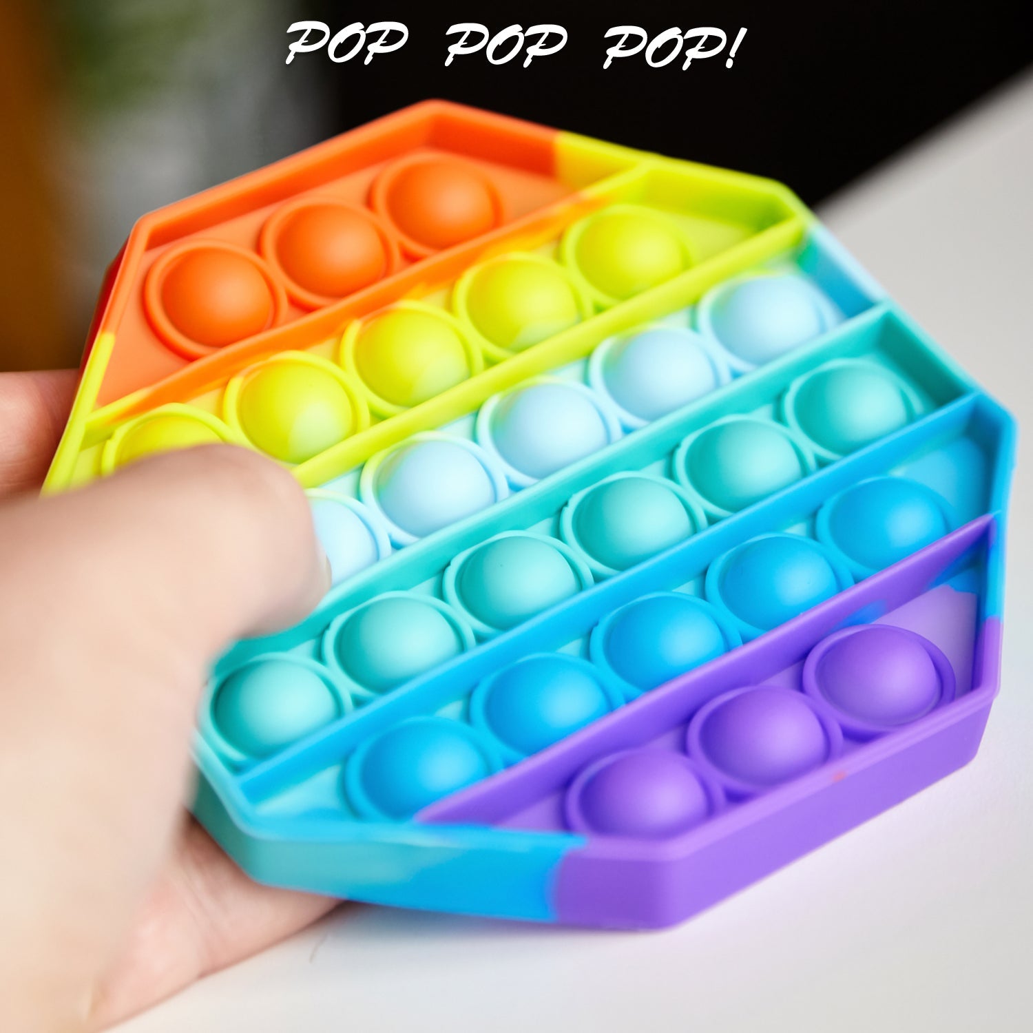 4475 Octagon Shape Silicone Push Bubbles Toy for Autism Push Toy for Kids Fidget Popping Sounds Toy DeoDap 4475 Octagon Shape Silicone Push Bubbles Toy for Autism Push Toy for Kids Fidget Popping Sounds Toy DeoDap